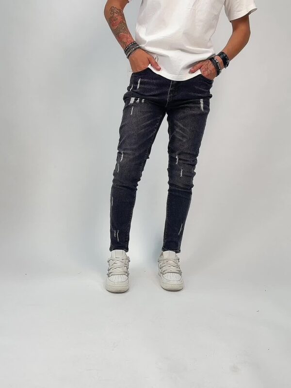 Men's Skinny Jeans - Slim Fit Stretch Jeans, Machine Washable Non-See-Through Jeans for Everyday & Formal Outfits - All-Season Skinny Pants for Men, Versatile Clothing, Trendy Denim