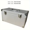 [Durable] Portable Aluminum Toolbox for Secure Equipment Storage, Instrument Case, And Impact-Resistant Sponge Box.