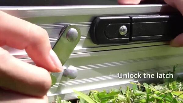 Portable Aluminum Folding Camping Table - Adjustable Height Lightweight with Carry Handle, Compact Foldable Design & Sturdy Legs for Outdoor Cooking, Picnic, Beach, Camp, Boat, Travel, Camping Table Foldable, Boat Table, Modern Slatted Top, Sturdy Construction