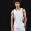 2025 New Men's Spring-Summer American Basketball Uniform Set, College Team Training & Competition Jersey, Thin Summer Breathable Quick-Dry Anti-Scratch Durable Basketball Suit