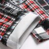 product-Fancyalgo-VirtualModelMatting-977037ef630d8af5b18c8cfa365fe35e Men's Skinny Jeans - Slim Fit Pants with Multi-Color Plaid Patterns (Red/Black/White/Blue/Gray/), No Belt Loops, Machine Washable for Party & Casual Attire - Teens & Adults, Streetwear Style, Bold Prints, Quality Stitching, Fashion Bottoms, Young Adults