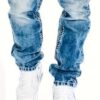 product-Fancyalgo-VirtualModelMatting-bb1b22ba0684652d6f5bdd5aabedf831 Men's Slim-Fit Straight-Leg Jeans - Classic Blue Denim Pants, All-Season Everyday & Formal Wear, Easy-Care Hand Washable Jeans for Men, Casual Streetwear