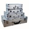 [Durable] Portable Aluminum Toolbox for Secure Equipment Storage, Instrument Case, And Impact-Resistant Sponge Box.