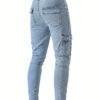 Men's Skinny Jeans - Stretch Work Pants with Slim Fit, All-Season Stretch Denim for Casual & Formal Outfits - Non-See-Through Streetwear Trousers, Versatile Clothing, Contemporary Fashion, Durable Fabric, Stylish Bottoms, Urban Style