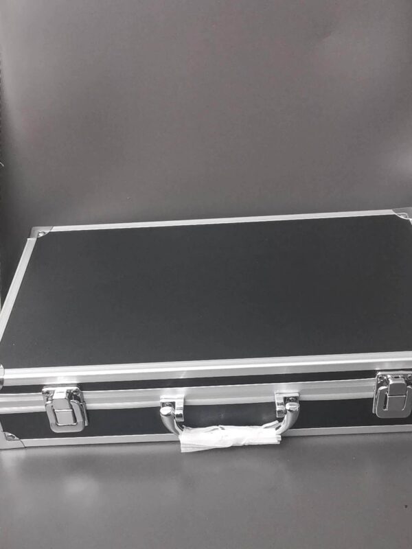 Heavy-Duty Aluminum Toolbox with Secure Latches - Compact Portable Storage Case for Home, Garage, Workshop, or Office - Durable Organizer for Tools, Documents, and Small Items - Ideal for Professionals and DIY Enthusiasts, Tool Organizer Storage, Professional Appearance, Sturdy Construction, Document Briefcase, Sleek Design, Highquality Build, Home Organizers, Workshop Organization, Modern Organizer, Reinforced Construction