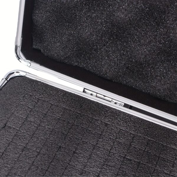 Aluminum Equipment Box In Toolbox Design, Portable And Spacious Mechanical Toolbox, Hard Case Measuring 58x32x8.5cm In A Rectangular Shape.