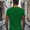 Men'S Brazil Soccer Jersey T-Shirt - Yellow with Green & Blue Print, "Brasil Rio de Janeiro" Design, Short Sleeve, Round Neck, Polyester Knit Fabric, Perfect for Summer Outdoor Activities & Casual Wear, Soccer Shirts
