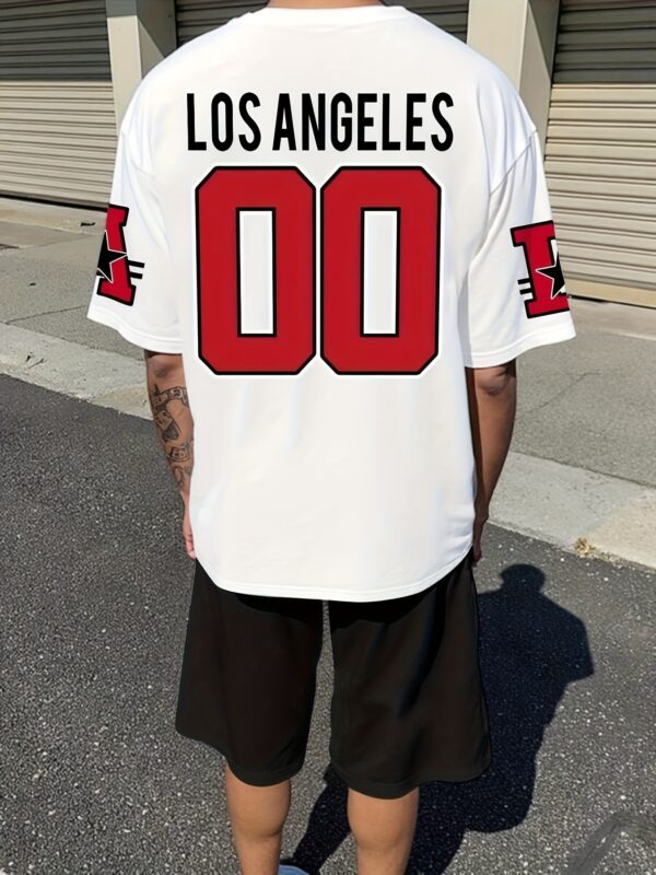 product-fancy-1ed95555-c1ab-4ef2-a3e0-eb130826225c Men'S Summer Casual Short Sleeve T-Shirt and Shorts Set 2pcs, Fresh T-Shirt and Shorts Set, Slightly Elastic Polyester Knit Fabric, Regular Style, Shorts, Suitable for Summer Outdoor Activities and Family Gatherings