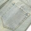 Men's Stylish Ripped Jeans - Casual Denim with Distressed Detail, Machine Washable, Non-Stretch Fabric, All-Season Wear