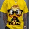 1pc Men's 3D Digital Print Yellow Duck with Glasses Graphic T-Shirt, Comfortable Round Neck Short Sleeve Tee, Regular Fit for Spring, Summer & Fall, Duck T Shirt