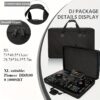 Portable Black EVA Storage Case for Pioneer DDJ RX2 & RX3 DJ Controllers - Durable Transport Organizer with Foam Insert for Easy Protection, Compact Design for On-the-Go DJs, Controller Transport Case | Sleek Black Case | EVA Foam Case