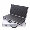 Aluminum Equipment Box In Toolbox Design, Portable And Spacious Mechanical Toolbox, Hard Case Measuring 58x32x8.5cm In A Rectangular Shape.