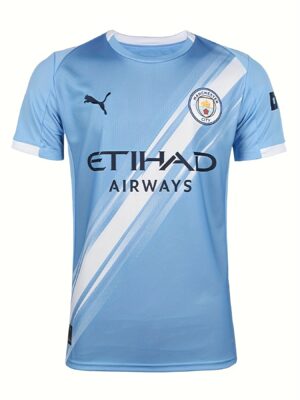 product-fancy-396e66c4-660d-4873-a8be-25f3dd6385f4 PUMA MCFC Home Jersey Replica 25-26 Season Manchester City Home Fan Version Short Sleeve Match Shirt 780338 01