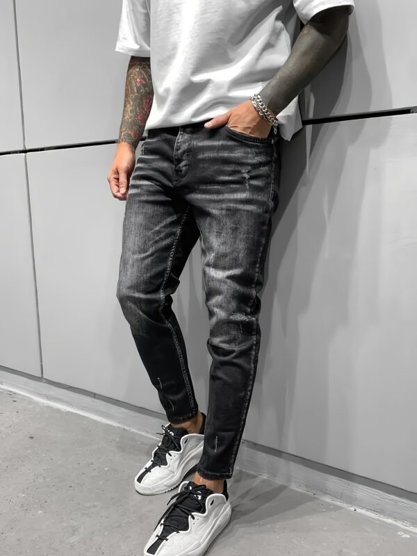 Men's Skinny Jeans - Slim Fit Stretch Jeans, Machine Washable Non-See-Through Jeans for Everyday & Formal Outfits - All-Season Skinny Pants for Men, Versatile Clothing, Trendy Denim