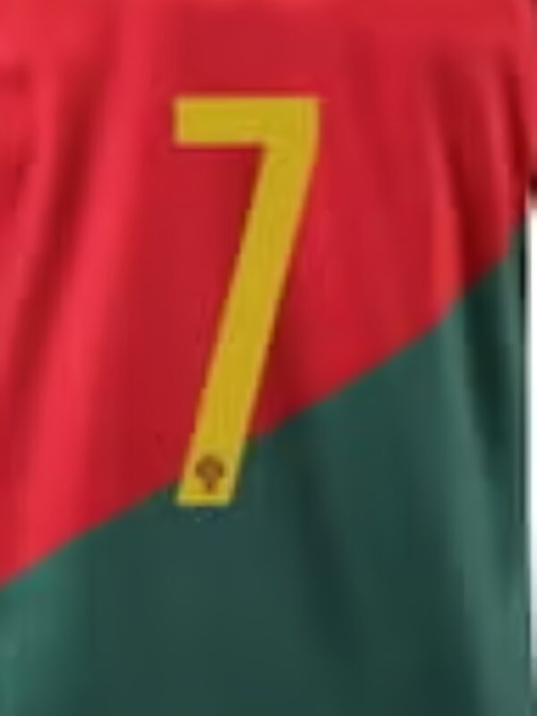 Men'S Soccer Training Shirt 2025 Summer - Short Sleeve, Geometric Pattern, Maroon & Green, Regular Fit with Number 7 Design, Casual Crew Neck, Breathable Fabric for Sports & Casual Wear, Soccer Shirt