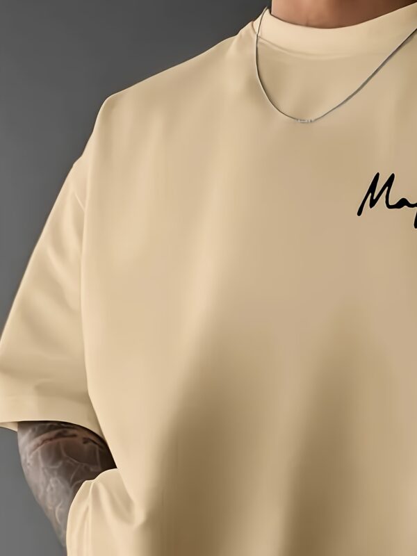 product-fancy-4554f192-63a3-4eda-b134-2046fe634965 Men's Street Style Crew Neck T-Shirt with Bold 3D Geometric Print - Polyester Knit Fabric, Loose Fit & Slight Stretch for All-Season Comfort, Machine Washable Urban Fashion Top, Casual Streetwear, Streetwear Aesthetic, Knit Fabric Tee