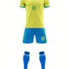 Men's Soccer Sportswear Set - Breathable Moisture-Wicking Quick-Dry Jersey, Shorts & Socks For Football Training & Competition