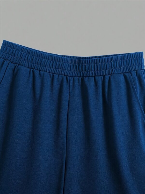 2pcs Men'S Novelty 3D Print Summer Outfit Set, Short Sleeve Crew Neck T-Shirt and Drawstring Shorts with Pockets