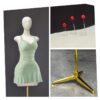 2025 new clothing female mannequin torso skirt underwear display, with head can perform needle dummy, including an adjustable base