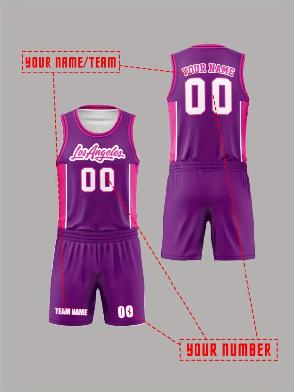 2025 Basketball vest sports suit Men's customized name and number adult jersey new student competition team training sports uniforms comfortable breathable heat dissipation quick-drying perspiration two-piece top and bottom