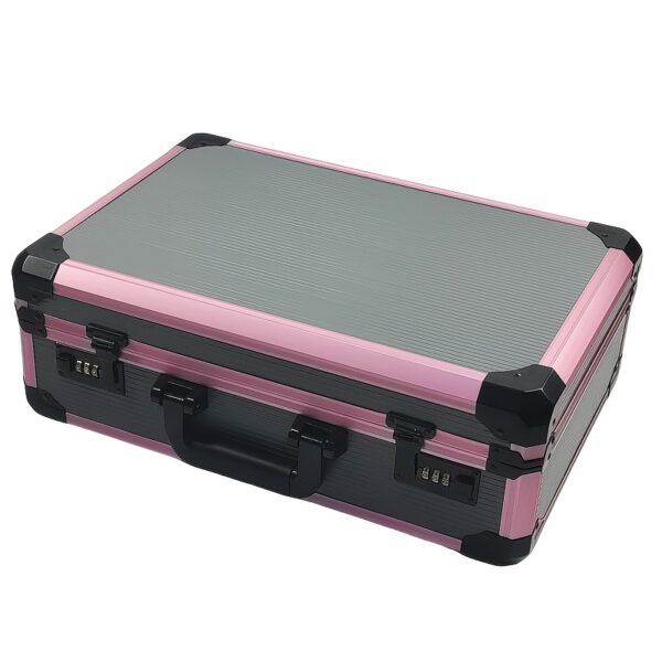 Portable Large Metal Handheld Aluminum Alloy Box, Password Box, Tool Box, File Box, Equipment Box, Instrument Box, Storage Box, Display Box, Photography Equipment Box, Drone Box, Magic Prop Box, Computer Box, Business Box for Outdoors and More Multifunctional Box