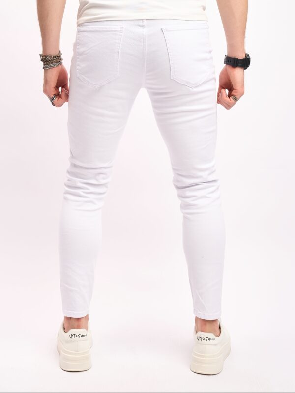 Men's Casual Skinny Fit Ripped Jeans, Men's Versatile Street Style Denim Pants For All Seasons