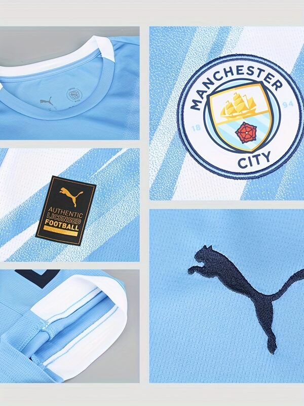 PUMA MCFC Home Jersey Replica 25-26 Season Manchester City Home Fan Version Short Sleeve Match Shirt 780338 01
