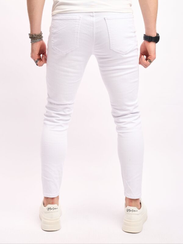 Men's Casual Skinny Fit Ripped Jeans, Men's Versatile Street Style Denim Pants For All Seasons