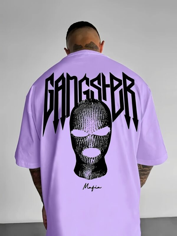 product-fancy-606f1df6-e308-41be-be83-ada7d3351beb Men's Street Style Crew Neck T-Shirt with Bold 3D Geometric Print - Polyester Knit Fabric, Loose Fit & Slight Stretch for All-Season Comfort, Machine Washable Urban Fashion Top, Casual Streetwear, Streetwear Aesthetic, Knit Fabric Tee