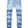 Men's Trendy Straight Denim Jeans with Holes