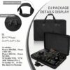 Portable Black EVA Storage Case for Pioneer DDJ RX2 & RX3 DJ Controllers - Durable Transport Organizer with Foam Insert for Easy Protection, Compact Design for On-the-Go DJs, Controller Transport Case | Sleek Black Case | EVA Foam Case