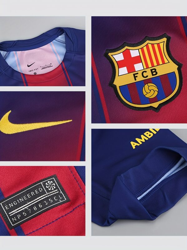 product-fancy-6f90da3a-2f0d-42a0-b4a2-a31b931b8a6c Nike 2025-26 Official Fan Edition Jersey - Gradient Blue to Red Color Block Design, Breathable Moisture-Wicking Fabric, Seamless Comfort Short Sleeve Soccer Shirt for Men & Women, Casual Wear, Football Clothing, Vibrant Contrast Design, Durable Sports Fabric, Smooth Texture