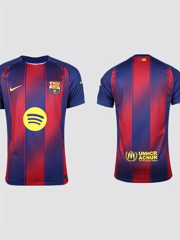 product-fancy-7617bb20-0722-4c67-be4f-e083d887e8dc Nike 2025-26 Official Fan Edition Jersey - Gradient Blue to Red Color Block Design, Breathable Moisture-Wicking Fabric, Seamless Comfort Short Sleeve Soccer Shirt for Men & Women, Casual Wear, Football Clothing, Vibrant Contrast Design, Durable Sports Fabric, Smooth Texture