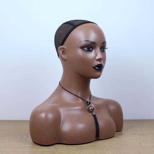Realistic Mannequin Head with Shoulders for Wigs Hats Scarves Pendants Fashion Glasses Headphones Masks Display, Head Mannequin with Stand, Braiding Mannequin Head, Large Mannequin Head, Accessory Showcase, Wig Display, Braided Hair, Stylish Display, Highquality Material, Smooth Finish, Headstand Mannequin, Shoulder Display, Wig Sellers, Salon Professionals
