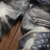 product-fancy-79467aa4-6292-4552-85ca-f2051b117221 Middle Eastern Autumn European & American Trendy Denim Jeans for Men - Embroidered Slim Fit Skinny Pants, Retro Vintage Youth Patchwork Casual Long Trousers with Zipper