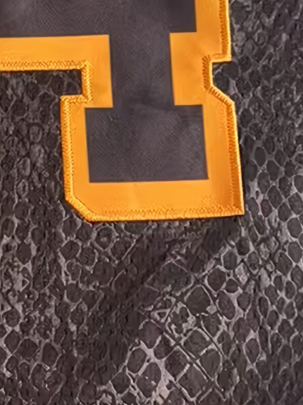 Men's Black Jersey #24 - Tribute Design with Embellished Lettering & Number 8 Emblem, Loose-Fit Retro Sportswear for Training, Outdoor & Casual Wear, All-Season Comfort, Machine Washable (Adult Men)