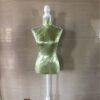 Adult Mannequin Stand with Adjustable Bust Size: 86cm/33.86in, Hip Circumference: 89cm/35.04in, Height: 78cm/30.71in - Available in White, Black, Orange, Yellow, and Green