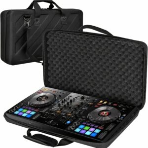 Portable Black EVA Storage Case for Pioneer DDJ RX2 & RX3 DJ Controllers - Durable Transport Organizer with Foam Insert for Easy Protection, Compact Design for On-the-Go DJs, Controller Transport Case | Sleek Black Case | EVA Foam Case