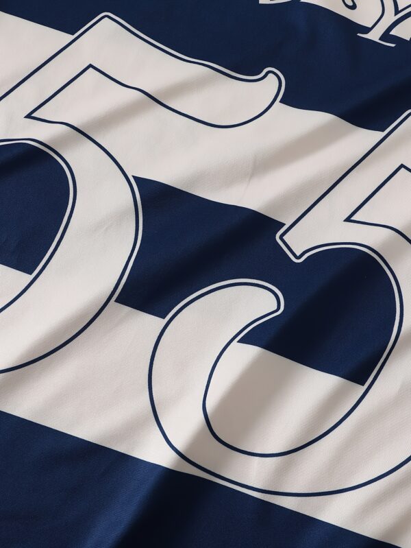 The 2025 New Blue And White Striped Short-Sleeve Polo Shirt Features a Stylish Collar Design. The New York-Themed Print Highlights Urban Trends, While The Breathable Fabric Ensures Comfort Against The Skin, Perfect for Spring And Summer. Versatile for Daily, Casual, And Business Occasions, It Effortlessly Creates a Gentlemanly Style. A Trendy Choice That Unlocks The Essence of New York, Injecting Fashionable Vitality Into Your Wardrobe And Showcasing Unique Charm!