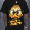 1pc Men's 3D Digital Print Yellow Duck with Glasses Graphic T-Shirt, Comfortable Round Neck Short Sleeve Tee, Regular Fit for Spring, Summer & Fall, Duck T Shirt