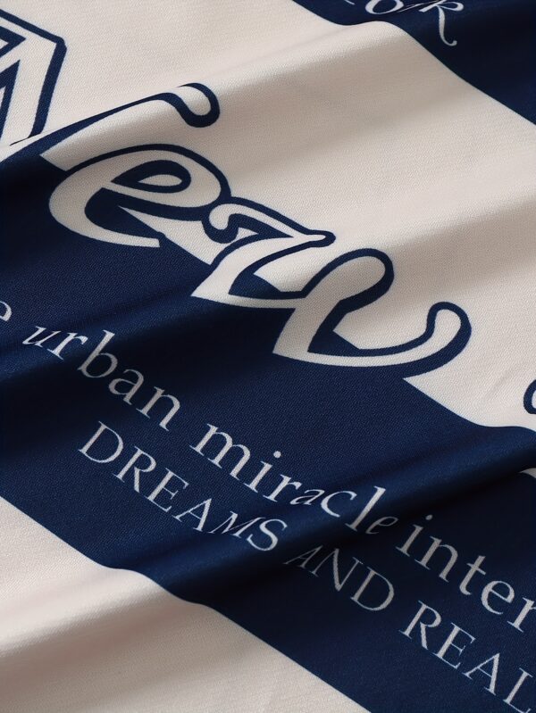 The 2025 New Blue And White Striped Short-Sleeve Polo Shirt Features a Stylish Collar Design. The New York-Themed Print Highlights Urban Trends, While The Breathable Fabric Ensures Comfort Against The Skin, Perfect for Spring And Summer. Versatile for Daily, Casual, And Business Occasions, It Effortlessly Creates a Gentlemanly Style. A Trendy Choice That Unlocks The Essence of New York, Injecting Fashionable Vitality Into Your Wardrobe And Showcasing Unique Charm!