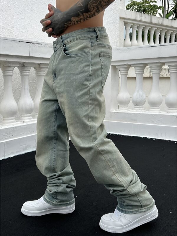 Vintage Washed Denim Youth Street Loose Casual Jeans