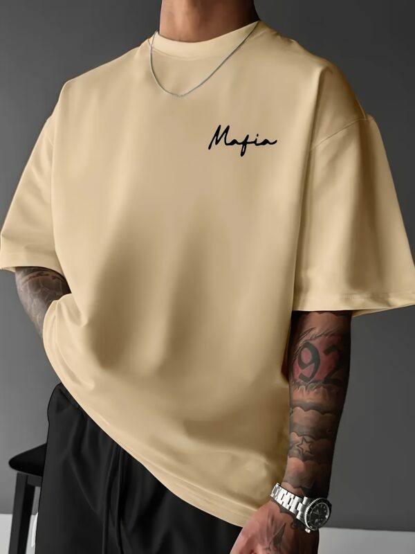 product-fancy-94430d9e-5109-4803-892d-f976b8adb8cb Men's Street Style Crew Neck T-Shirt with Bold 3D Geometric Print - Polyester Knit Fabric, Loose Fit & Slight Stretch for All-Season Comfort, Machine Washable Urban Fashion Top, Casual Streetwear, Streetwear Aesthetic, Knit Fabric Tee