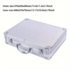 [Durable] Portable Aluminum Toolbox for Secure Equipment Storage, Instrument Case, And Impact-Resistant Sponge Box.
