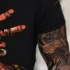 product-fancy-9884af9a-2c54-43a9-86cb-56662e2e6ded Men's Hands Print T-shirt, Casual Short Sleeve Crew Neck Tee, Men's Clothing For Outdoor