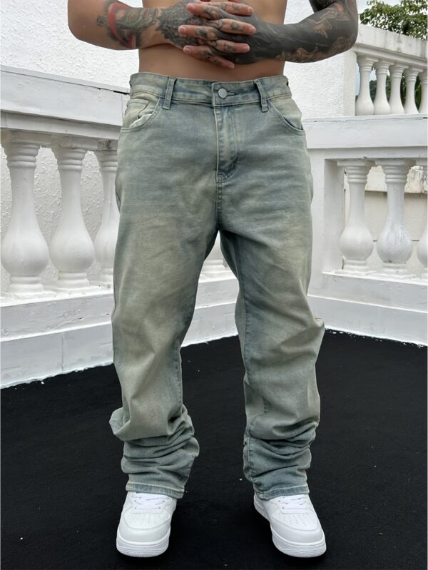 Vintage Washed Denim Youth Street Loose Casual Jeans