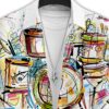 product-fancy-9eec8b09-a8f7-47c6-8a26-d85caa60a3c2 Men's short-sleeve shirt with a 3D printed colorful drum set music element graffiti pattern, featuring simple lines that add softness and artistic flair, combining elegance and fashionability, suitable for casual or light business occasions
