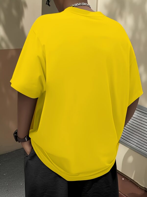 1pc Men's 3D Digital Print Yellow Duck with Glasses Graphic T-Shirt, Comfortable Round Neck Short Sleeve Tee, Regular Fit for Spring, Summer & Fall, Duck T Shirt