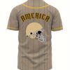 Men's Retro Baseball Jersey - Classic Striped Design, Breathable Stretch Fabric, Embroidered Buttons & New Orleans Print for Training, Games, Parties, Casual Game Clothing, Quality Embroidery