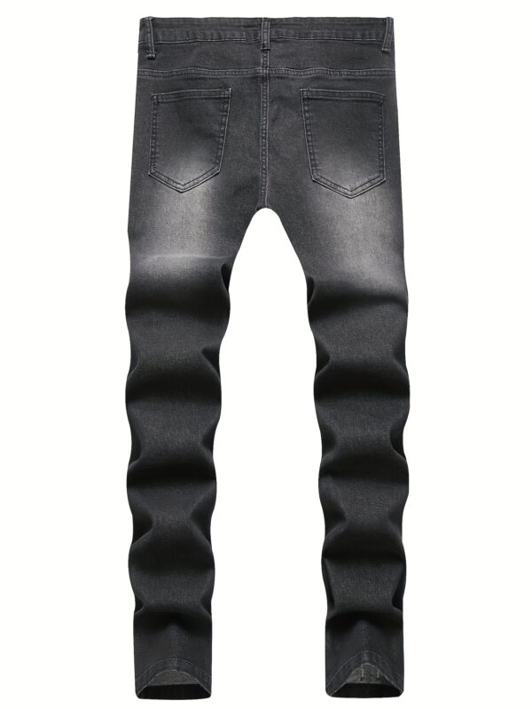 Men's Skinny Jeans - Slim Fit Stretch Jeans, Machine Washable Non-See-Through Jeans for Everyday & Formal Outfits - All-Season Skinny Pants for Men, Versatile Clothing, Trendy Denim